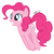 Size: 1000x1000 | Tagged: safe, artist:empty-10, pinkie pie, pony, g4, female, jumping, solo