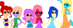 Size: 1280x498 | Tagged: safe, artist:gabythehedgehog, oc, oc only, equestria girls, g4, 1000 hours in ms paint, alternate hairstyle, clothes, dress, gala, ms paint