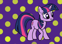 Size: 1024x724 | Tagged: safe, artist:rain-blitz, twilight sparkle, pony, unicorn, g4, female, solo, unicorn twilight