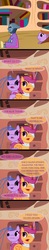 Size: 450x2290 | Tagged: safe, scootaloo, asari, g4, ask-twilightvi, brainy twilight, comic, mass effect, virtual intelligence