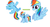 Size: 1112x608 | Tagged: safe, rainbow dash, pegasus, pony, g4, 444, ^^, eyes closed, female, grin, happy, mare, meta, multeity, simple background, smiling, solo, spread wings, tag census, white background, wings