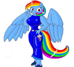 Size: 2064x1872 | Tagged: safe, rainbow dash, anthro, g4, breasts, busty rainbow dash, female, solo