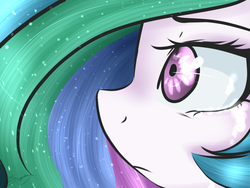 Size: 1600x1200 | Tagged: safe, artist:sugarberry, princess celestia, g4, close-up, extreme close-up, female, solo