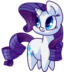 Size: 900x1000 | Tagged: safe, artist:zoiby, rarity, pony, unicorn, g4, chibi, cute, female, mare, raribetes, simple background, solo, transparent background