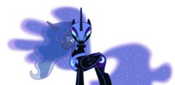 Size: 6000x2919 | Tagged: safe, artist:priceless911, nightmare moon, princess luna, g4, absurd resolution, crying, female, simple background, solo, transparent background