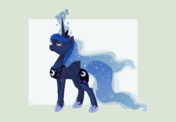 Size: 541x375 | Tagged: safe, artist:scorpionpixels, princess luna, g4, female, oekaki, pixel art, solo