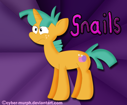 Size: 2247x1867 | Tagged: safe, artist:cyber-murph, snails, g4, male, solo