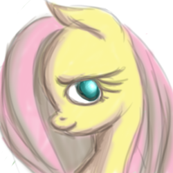 Size: 1024x1024 | Tagged: safe, artist:inumocchi, fluttershy, g4, female, portrait, solo