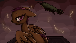 Size: 1280x720 | Tagged: safe, artist:inlucidreverie, scootaloo, fanfic:end of ponies, g4, airship, alternate hairstyle, fanfic, female, harmony, solo