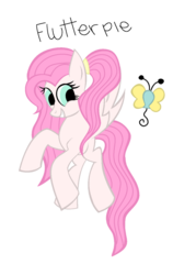 Size: 800x1268 | Tagged: dead source, safe, artist:punkcoa, oc, oc only, magical lesbian spawn, offspring, parent:fluttershy, parent:pinkie pie, parents:flutterpie, solo