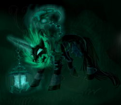 Size: 961x831 | Tagged: safe, artist:namiwami, pony, league of legends, ponified, solo, thresh