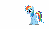 Size: 960x574 | Tagged: safe, artist:megamanhxh, rainbow dash, pegasus, pony, g4, animated, bedroom eyes, bronybait, female, flapping, mare, question, solo, text
