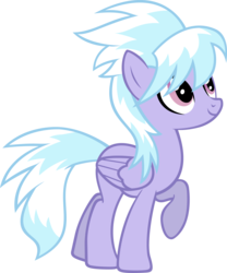 Size: 3436x4133 | Tagged: safe, artist:tsabak, cloudchaser, pegasus, pony, g4, female, folded wings, high res, mare, raised hoof, simple background, solo, transparent background, vector, wings