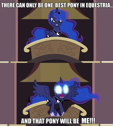 Size: 1280x1437 | Tagged: safe, princess luna, g4, princess twilight sparkle (episode), angry luna, best pony, discussion in the comments, glowing eyes, image macro