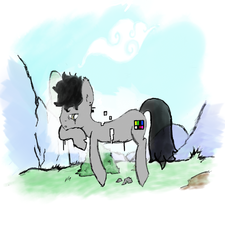 Size: 767x853 | Tagged: safe, artist:errorpony, oc, oc only, oc:errorpony, glitch, solo