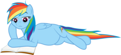 Size: 9220x4197 | Tagged: safe, artist:kumkrum, artist:rainbowplasma, rainbow dash, pegasus, pony, g4, absurd resolution, book, bored, female, frown, on side, preggo dash, pregnant, reading, simple background, solo, squishy cheeks, transparent background, vector