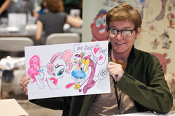 Size: 1355x900 | Tagged: safe, artist:john kricfalusi, pinkie pie, g4, fart, george liquor, harsher in hindsight, john kricfalusi, male, photo, ren and stimpy, ren hoek, stimpson j cat, stimpy, traditional art, yogi bear