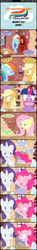 Size: 1024x6993 | Tagged: safe, artist:narflarg, applejack, fluttershy, pinkie pie, rainbow dash, rarity, twilight sparkle, alicorn, pony, g4, comic, female, mare, twilight scepter, twilight sparkle (alicorn)