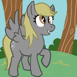 Size: 1280x1280 | Tagged: safe, artist:atryl, derpy hooves, pegasus, pony, g4, female, mare, solo