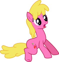 Size: 543x574 | Tagged: safe, artist:chainchomp2, cherry berry, earth pony, pony, g4, princess twilight sparkle (episode), background pony, female, mare, open mouth, shocked, simple background, solo, svg, transparent background, vector