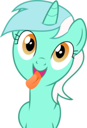 Size: 694x1012 | Tagged: safe, artist:pandaheroslair, lyra heartstrings, g4, female, fourth wall, licking, licking ponies, screen, simple background, solo, tongue out, transparent background, vector