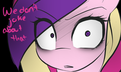 Size: 1280x769 | Tagged: safe, artist:sugarberry, princess cadance, g4, ask-cadance, female, reaction image, solo, tumblr