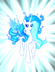 Size: 1000x1301 | Tagged: safe, artist:pia-sama, rarity, g4, blue fire, female, fiery wings, mane of fire, solo, wings