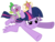 Size: 6000x4592 | Tagged: safe, artist:masem, spike, twilight sparkle, alicorn, pony, g4, my little pony: friendship is magic, princess twilight sparkle (episode), absurd resolution, element of magic, female, flying, mare, simple background, transparent background, twilight sparkle (alicorn), vector