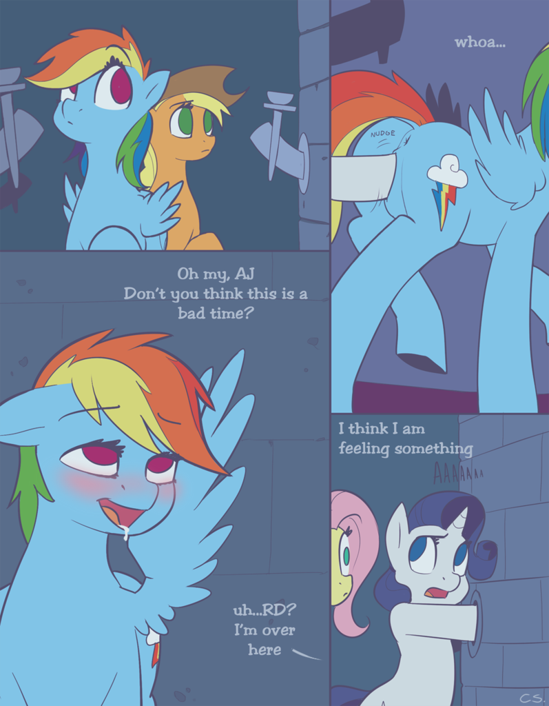 797px x 1024px - 483738 - explicit, artist:cobaltsnow, applejack, fluttershy, rainbow dash,  rarity, earth pony, pegasus, pony, unicorn, castle mane-ia, g4, accidental  sex, accidental stimulation, ahegao, anus, blushing, comic, cute, cute porn,  dialogue, drool, female .