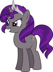 Size: 941x1272 | Tagged: safe, artist:myth chaser, oc, oc only, oc:queen ashra, pony, unicorn, black, crown, eyelashes, horn, purple, scepter, simple background, smiling, solo, sword, tiara, twilight scepter