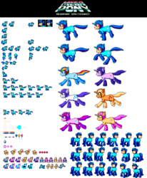 Size: 700x850 | Tagged: safe, artist:khaomortadios, crossover, mega man (series), megapony, pixel art, sprite, video game