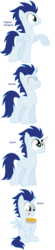 Size: 1256x5712 | Tagged: safe, artist:pupster0071, soarin', alicorn, earth pony, pony, unicorn, g4, alicornified, all pony races, hoof hold, pie, race swap, raised hoof, simple background, sitting, soaricorn, that pony sure does love pies, tongue out, white background