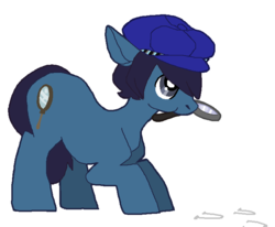 Size: 727x599 | Tagged: safe, artist:indigofrenchie, pony, persona, persona 4, ponified, shirogane naoto, solo