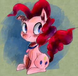 Size: 1146x1128 | Tagged: safe, artist:spanish-scoot, pinkie pie, g4, collar, female, solo