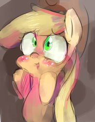 Size: 500x645 | Tagged: safe, artist:spanish-scoot, applejack, g4, female, solo