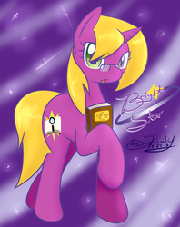 Size: 1168x1478 | Tagged: safe, artist:wishdream, oc, oc only, oc:bright star, pony, unicorn, bright star, glasses, solo