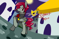 Size: 1280x865 | Tagged: safe, artist:wishdream, oc, oc only, oc:agent kat, pegasus, pony, canterlot, solo