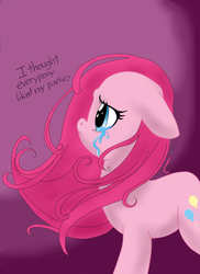 Size: 1275x1755 | Tagged: safe, artist:dari-draws, pinkie pie, g4, crying, female, pinkamena diane pie, solo