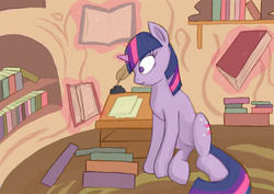 Size: 842x595 | Tagged: safe, artist:norque, twilight sparkle, g4, female, solo