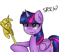Size: 952x840 | Tagged: safe, artist:freefraq, twilight sparkle, alicorn, pony, g4, :t, female, mare, scepter, simple background, solo, transparent background, twilight scepter, twilight sparkle (alicorn)
