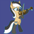 Size: 500x500 | Tagged: safe, artist:php92, oc, oc only, pony, bipedal, musical instrument, solo, sunset fjord, violin