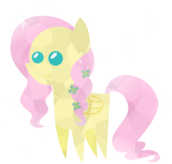 Size: 4695x4481 | Tagged: safe, artist:oathkeeper21, fluttershy, g4, absurd resolution, crystallized, cute, female, pointy ponies, simple background, solo, transparent background, vector