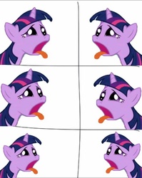 Size: 574x722 | Tagged: safe, twilight sparkle, g4, comic, faic, female, solo, tongue out