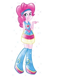 Size: 720x960 | Tagged: safe, artist:colorpalette-art, pinkie pie, equestria girls, g4, clothes, crystallized, dress, female, solo