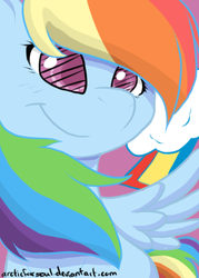 Size: 360x504 | Tagged: safe, artist:arcticfoxsoul, rainbow dash, g4, female, solo