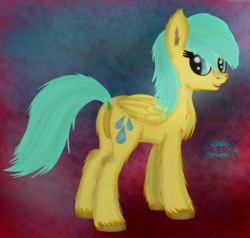 Size: 934x888 | Tagged: safe, artist:liquidarrow-x, sunshower raindrops, g4, chest fluff, female, solo, unshorn fetlocks