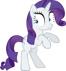 Size: 4648x5000 | Tagged: safe, artist:fabulouspony, rarity, pony, g4, stare master, absurd resolution, bipedal, female, simple background, solo, transparent background, vector