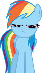 Size: 4020x7000 | Tagged: safe, artist:fabulouspony, rainbow dash, pony, applebuck season, g4, absurd resolution, angry, female, simple background, solo, transparent background, vector