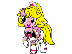 Size: 1024x768 | Tagged: safe, artist:omegaridersangou, starlight (g1), earth pony, pony, g1, g4, my little pony tales, cure lovely, female, g1 to g4, generation leap, happiness charge precure, precure, pretty cure, solo