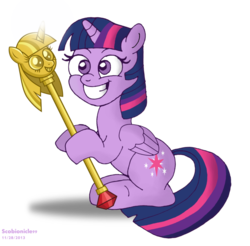 Size: 901x887 | Tagged: safe, artist:scobionicle99, twilight sparkle, alicorn, pony, g4, princess twilight sparkle (episode), female, mare, simple background, solo, transparent background, twilight scepter, twilight sparkle (alicorn)